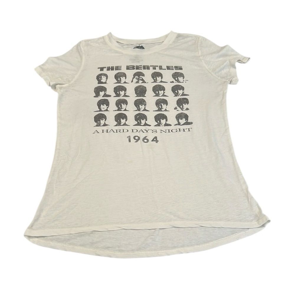 The Beatles szM Cream Graphic “A hard days night” 1964 graphic T-shirt GUC